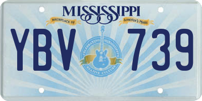 MS license plate YBV739