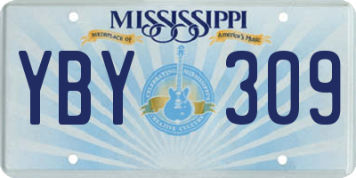 MS license plate YBY309