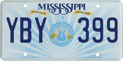 MS license plate YBY399