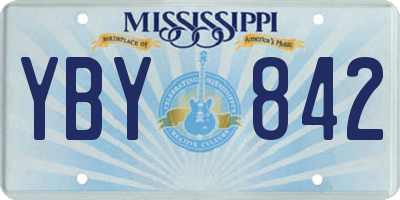 MS license plate YBY842