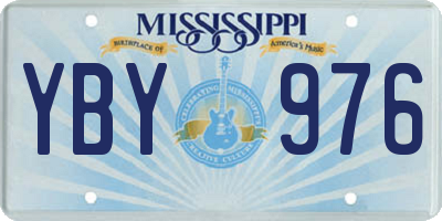 MS license plate YBY976
