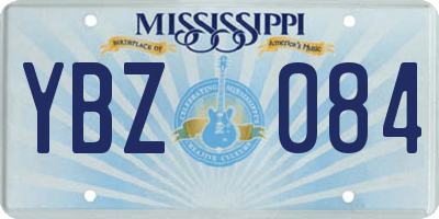 MS license plate YBZ084