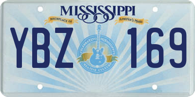 MS license plate YBZ169