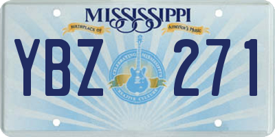 MS license plate YBZ271