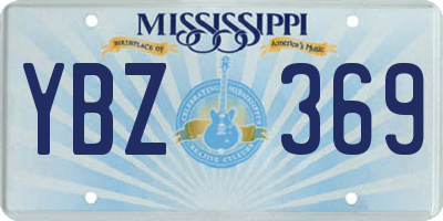 MS license plate YBZ369