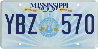 MS license plate YBZ570