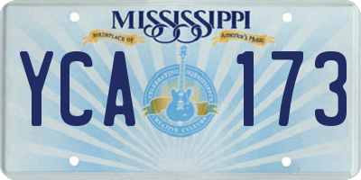 MS license plate YCA173