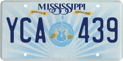 MS license plate YCA439