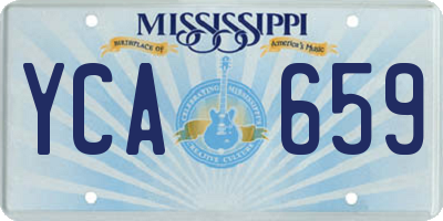 MS license plate YCA659