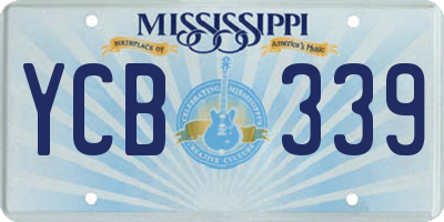 MS license plate YCB339