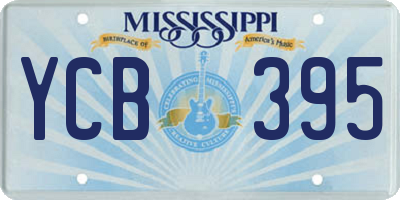 MS license plate YCB395