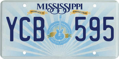 MS license plate YCB595