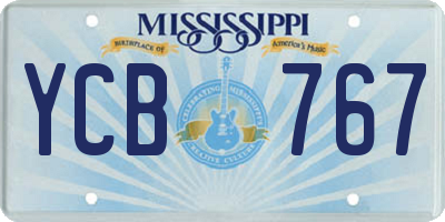 MS license plate YCB767