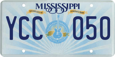 MS license plate YCC050