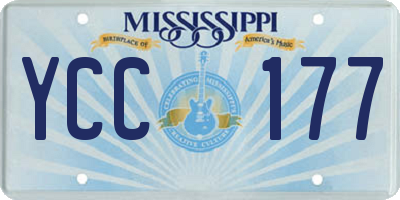 MS license plate YCC177
