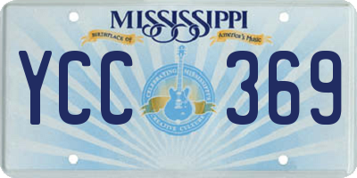 MS license plate YCC369
