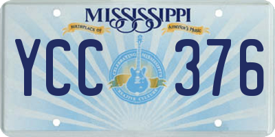 MS license plate YCC376