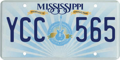 MS license plate YCC565