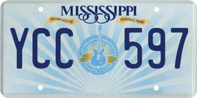 MS license plate YCC597