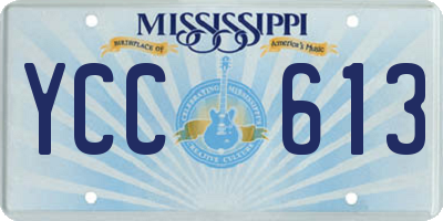 MS license plate YCC613