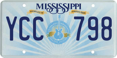 MS license plate YCC798