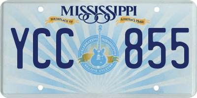 MS license plate YCC855