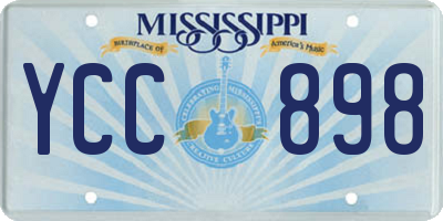 MS license plate YCC898