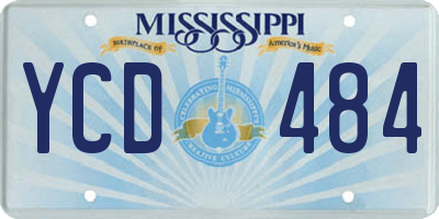MS license plate YCD484