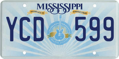 MS license plate YCD599
