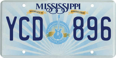 MS license plate YCD896