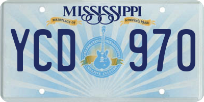 MS license plate YCD970