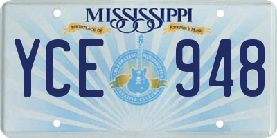 MS license plate YCE948