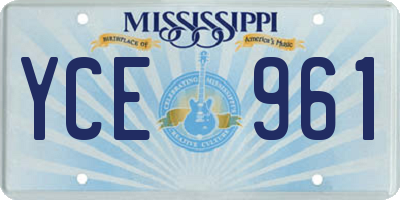 MS license plate YCE961