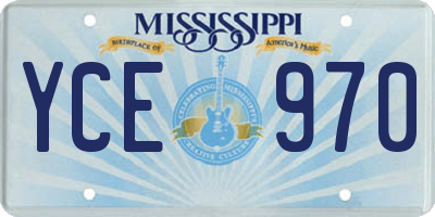 MS license plate YCE970