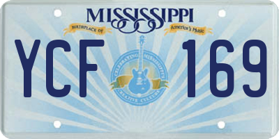 MS license plate YCF169