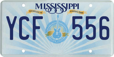 MS license plate YCF556