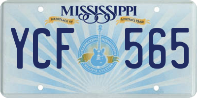 MS license plate YCF565