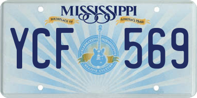 MS license plate YCF569