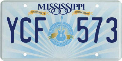 MS license plate YCF573