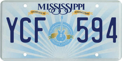 MS license plate YCF594