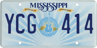MS license plate YCG414
