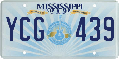 MS license plate YCG439
