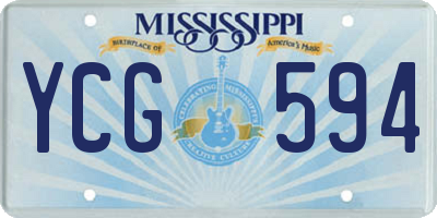 MS license plate YCG594