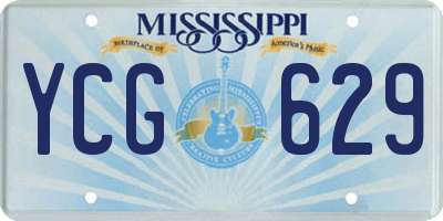 MS license plate YCG629