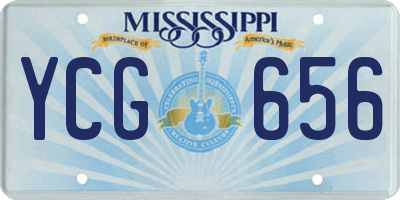 MS license plate YCG656