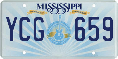 MS license plate YCG659