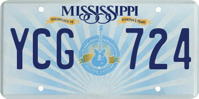 MS license plate YCG724
