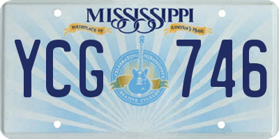 MS license plate YCG746