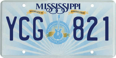 MS license plate YCG821
