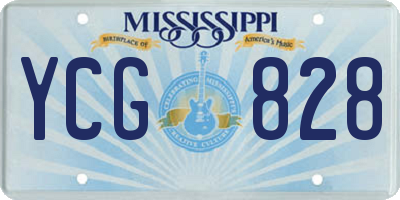 MS license plate YCG828
